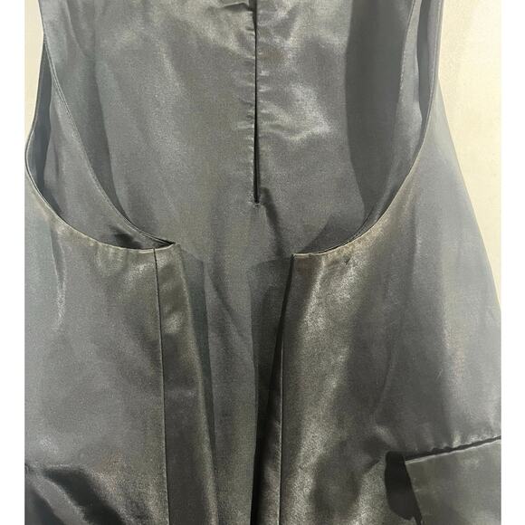 Carven Modern Deconstructed Black Sleeveless Asymmetrical Pockets Top Sz 42/10 - Picture 8 of 10